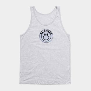 Be Happy Trippy Smiley Face Tank Top